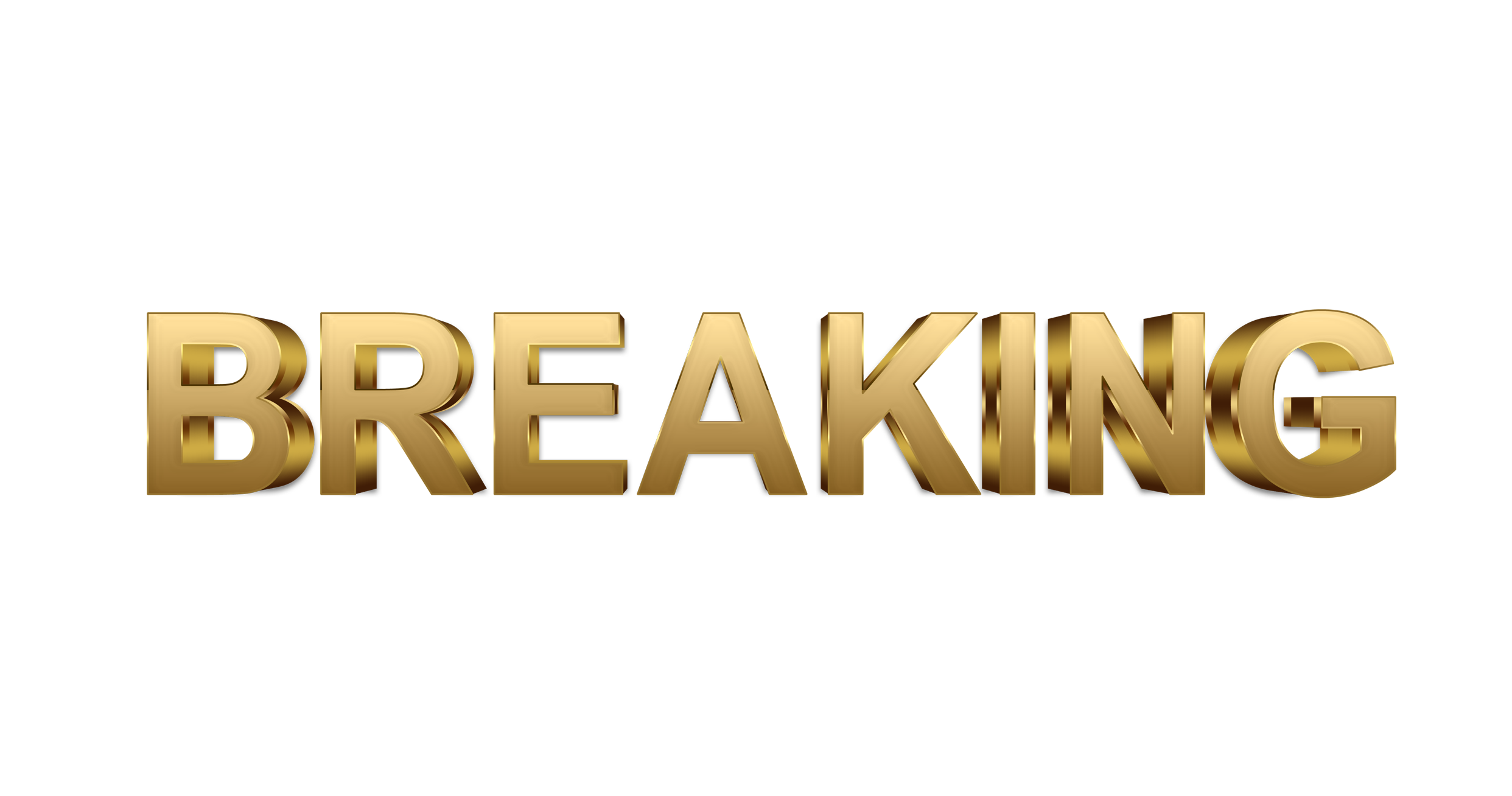 Breaking word png, Breaking png, word Breaking gold text typography PNG images Breaking